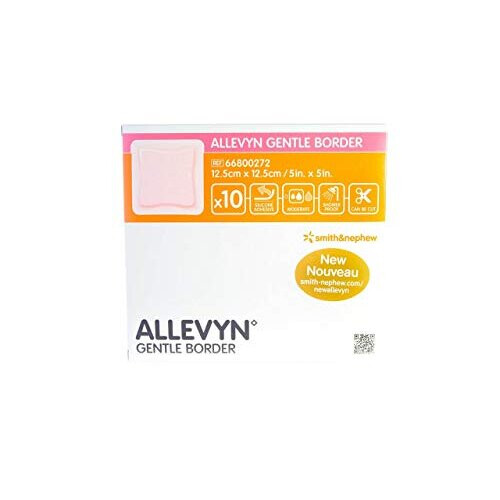 New Allevyn Gentle Border 12.5cm x 12.5cm (10s)