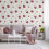 Crown Crown Synergy Floral Red Wallpaper M1718 4