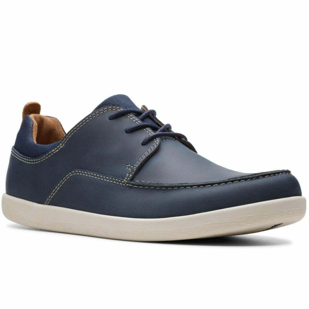 (UK 11) Clarks Un Lisbon Lace Navy Men's Casual Shoes