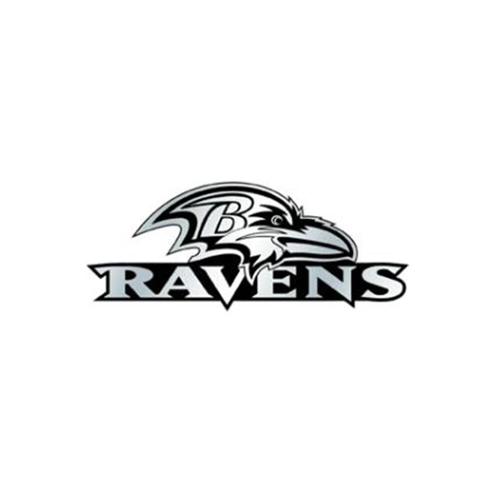 Baltimore Ravens Auto Emblem - Silver 758218496619