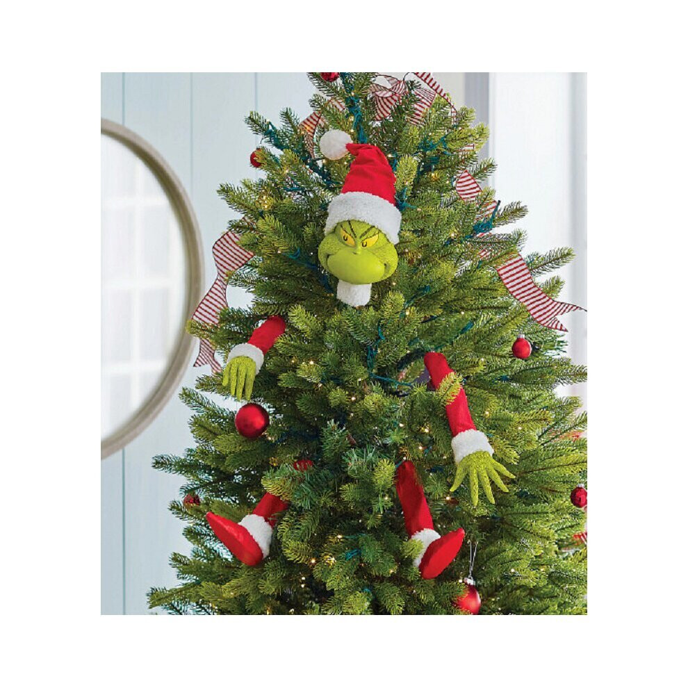 The Grinch Christmas Tree Decoration Creative Christmas Tree Head Arms and Legs