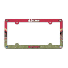 San Francisco 49ers License Plate Frame Plastic Full Color Style