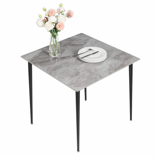 (Style B) Kitchen Dining Table with Sintered Stone Top 1