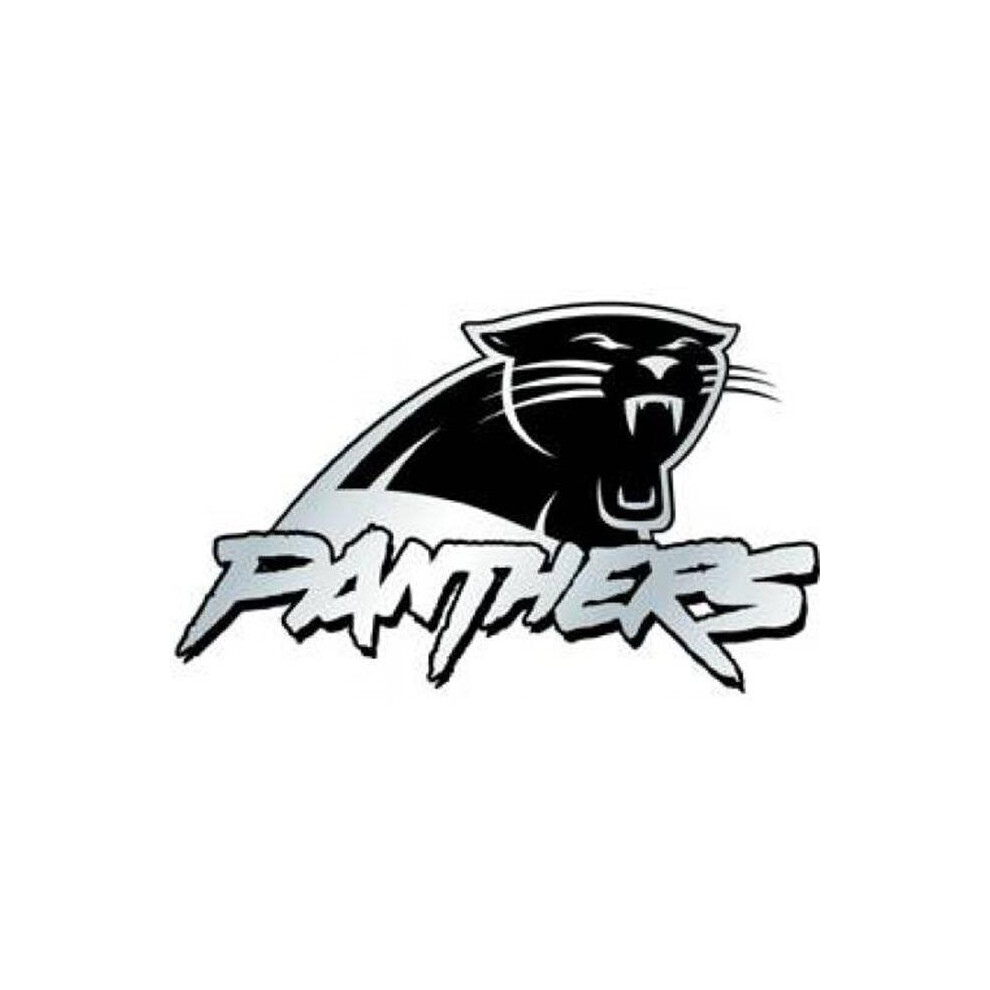 Carolina Panthers Auto Emblem - Silver 758218465127