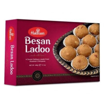 Haldirams Besan Ladoo 400g Popular Indian Sweets on Every Occasions Rich Flavour / Dessert / Sweet Gifts / Festival Special / Diwali Celebrations