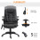 Homcom HOMCOM Heated Vibrating Massage Office Chair with Reclining Function, Black 4
