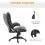 Homcom HOMCOM Heated Vibrating Massage Office Chair with Reclining Function, Black 5