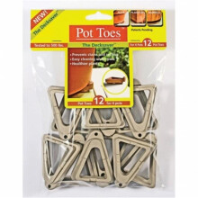 The Plant Stand Plant Stand Pot Toes Light Gray 12PK Bag