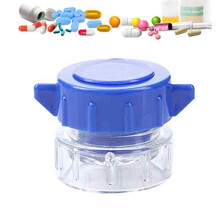 Healifty 1PC Portable Mini Pill Pulverizer Crusher Pill Tablet Crushed Box Tablet Cutter Splitter Grinder