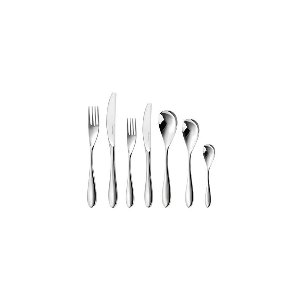 Robert Welch Bourton Bright Cutlery Place Setting, 7 Piece. Made from Stainless Steel. Dishwasher Safe.