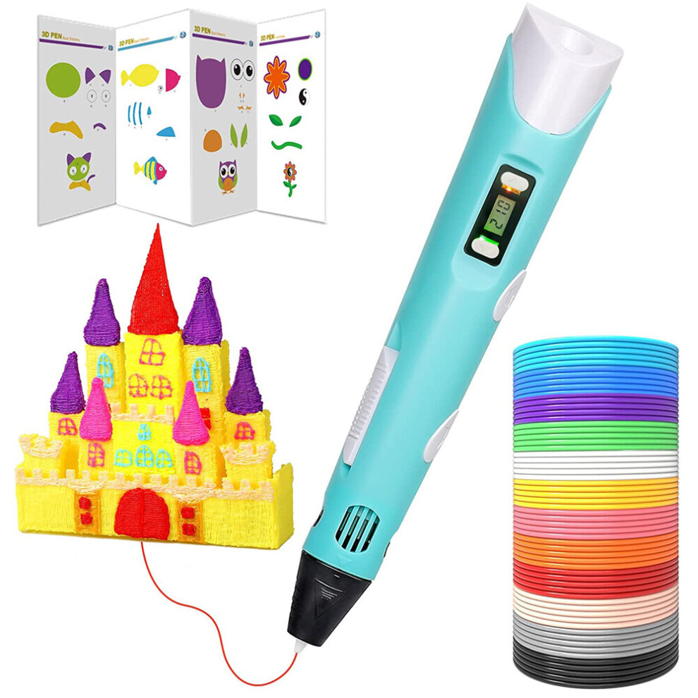 3D Printing Pen + 36m PLA / ABS Filament Kids Toys Christmas Gift