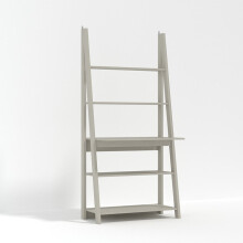 LPD TIVA Ladder Desk Grey - 3 Shelves and a Desk Area