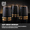 (Black) Set of 3 Storage Canisters for Tea Coffee Sugar 2
