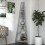 Tiva Grey Corner Ladder Shelving - Sleek Space-Saving 4-Tier Display 2