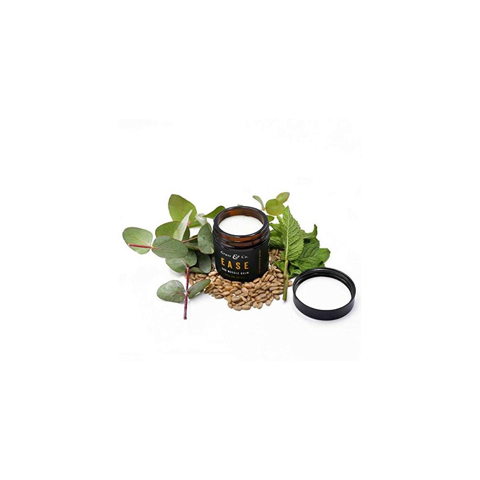 Grass & Co. Rest 300Mg Fast-Absorbing Premium Cbd Balm With Frankincense, Rosemary And Geranium.