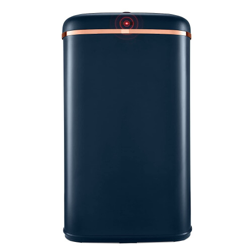 Tower Tower Cavaletto Square 58L Sensor Bin in Midnight Blue & Rose Gold 1