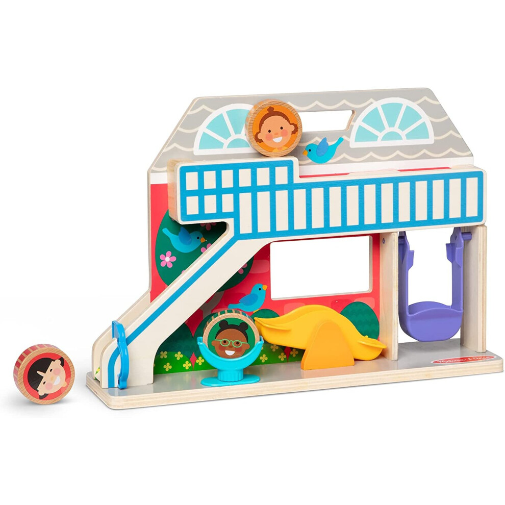 Melissa & Doug GO Tots Wooden Toy Schoolyard Tumble