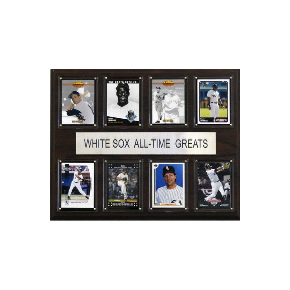 C & I Collectables Inc White C & I Collectables Mlb Chicago Sox All-Time Greats Plaque