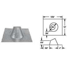 M & G Duravent 4PVP-F6 4 Inch Dura-Vent Pelletvent Pro Adjustable Flashing