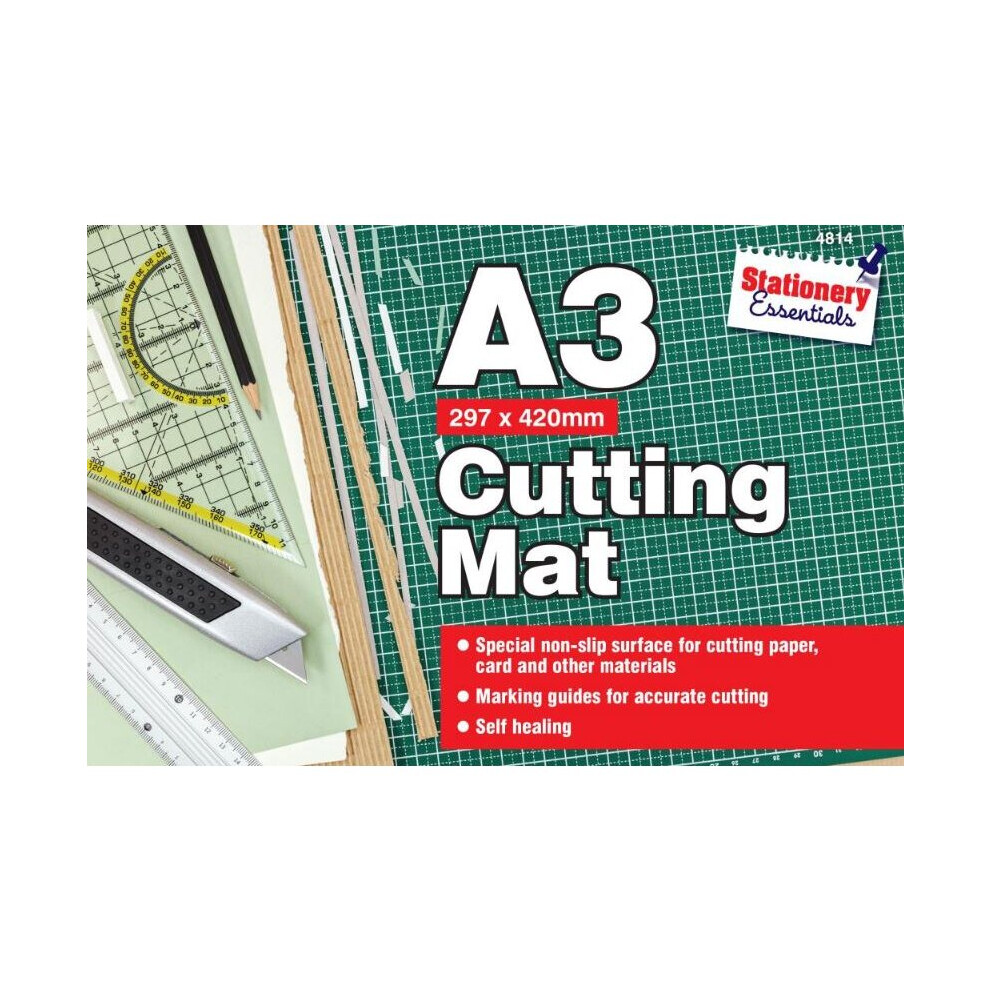 (A3) A1/A2/A3/A4/A5 Cutting Rotary Mat Self Healing Non Slip Craft Printed Grid