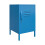 Cache Metal Locker End Table Bedside Nightstand Blue By Novogratz 3