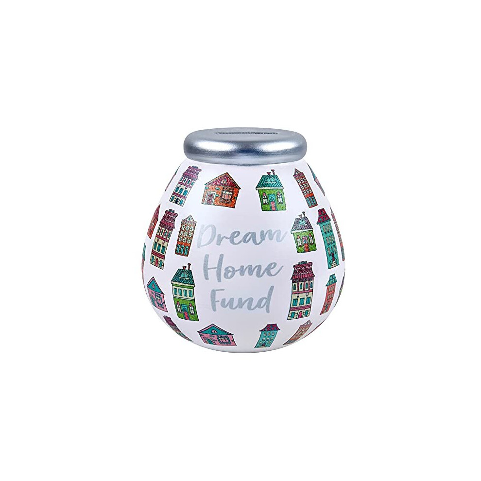 Pot Of Dreams Fund Box | Break to Open Piggy Bank | Artistic Money Saving Jar for Home or Room Dcor | Practical Gift Idea for Women & Men | Ceramic |