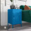 Cache Metal Locker End Table Bedside Nightstand Blue By Novogratz 8