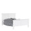 Double Bed (140 x 200) in White 1