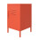 Cache Metal Locker End Table Bedside Nightstand Orange By Novogratz 4