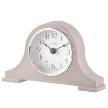 Acctim 36962 Napoleon Quartz Battery Mantle Mantel Clock in Earl Grey with Full Figure Arabic Numbers 'Harston'