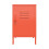 Cache Metal Locker End Table Bedside Nightstand Orange By Novogratz 5
