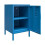 Cache Metal Locker End Table Bedside Nightstand Blue By Novogratz 6