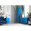 Cache Metal Locker End Table Bedside Nightstand Blue By Novogratz 11