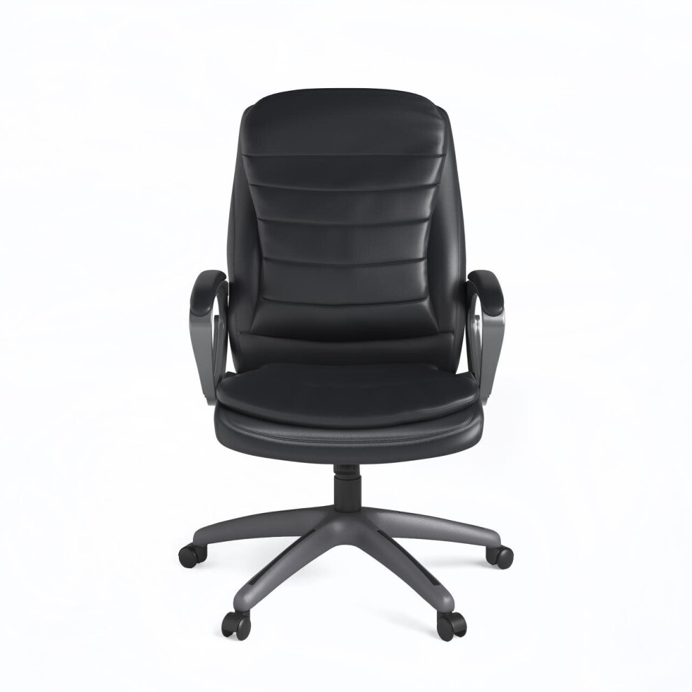 Mayfield Executive Office Chair Height Adjustable Black Leather By Alphason