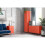Cache Metal Locker End Table Bedside Nightstand Orange By Novogratz 11