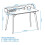 Memphis Desk - Charcoal Grey - Quality Home Office Computer Desk By Alphason 6