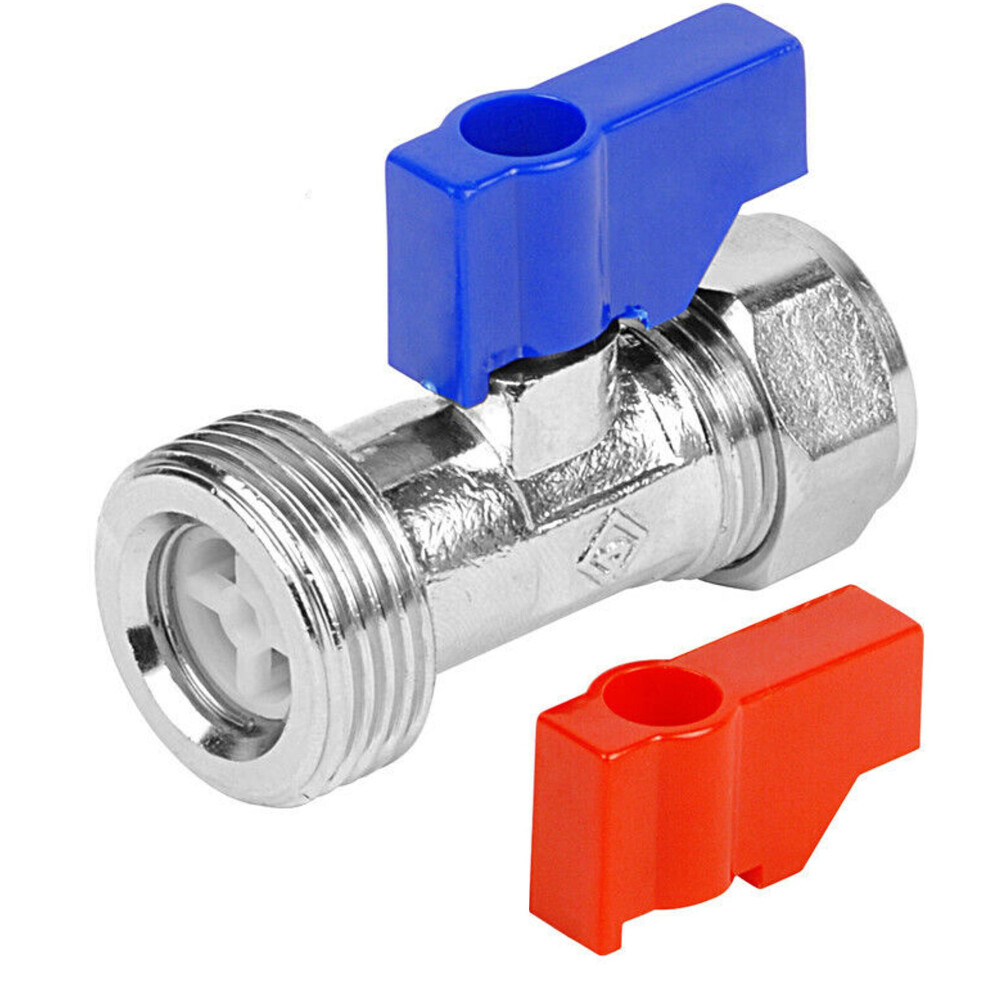 Valve Tap Washing Machine Dishwasher Straight Non Return Valve Tap 3/4" 15Mm 5053197076704