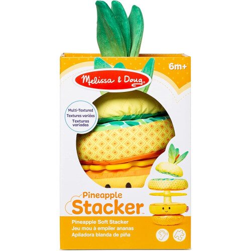 Melissa & Doug Melissa & Doug Multi-Sensory Pineapple Soft Stacker Infant Toy 1