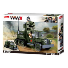 Sluban WWII Gaz Half-Track 2-in-1 Building Brick Kit (243 pcs)