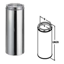 M & G Duravent 6DT-12 6 Inch x 12 Inch Duratech Factory-Built Chimney Length 430-alloy Inner Line Galvalume Outer Wall