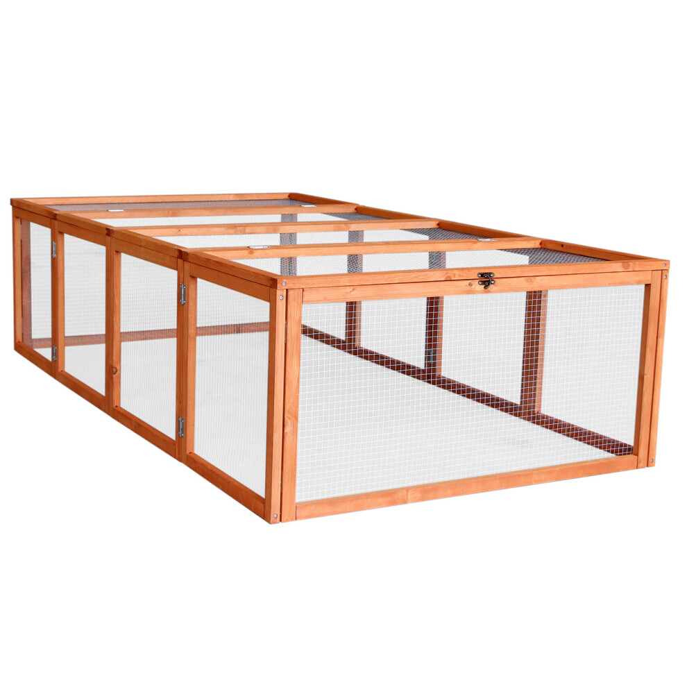 Actiaspet Wooden Rabbit Run Outdoor Pet Enclosure