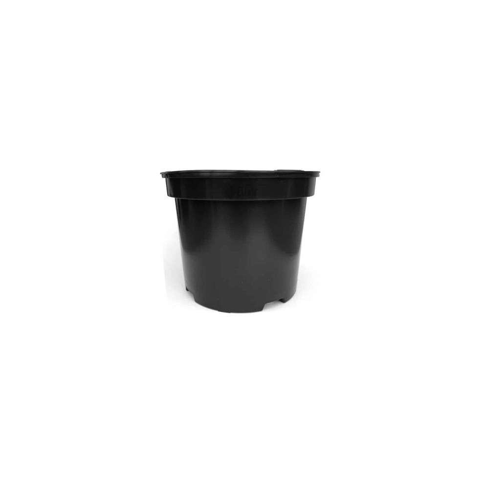 (25 Litre, 4) Elixir Gardens | Strong Black Plastic Plant Pot / Flower Pots / Seed Planter in Various Sizes