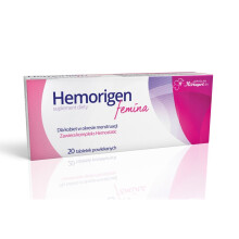 HEMORIGEN Femina hemostatic complex with K1 - 20tablets