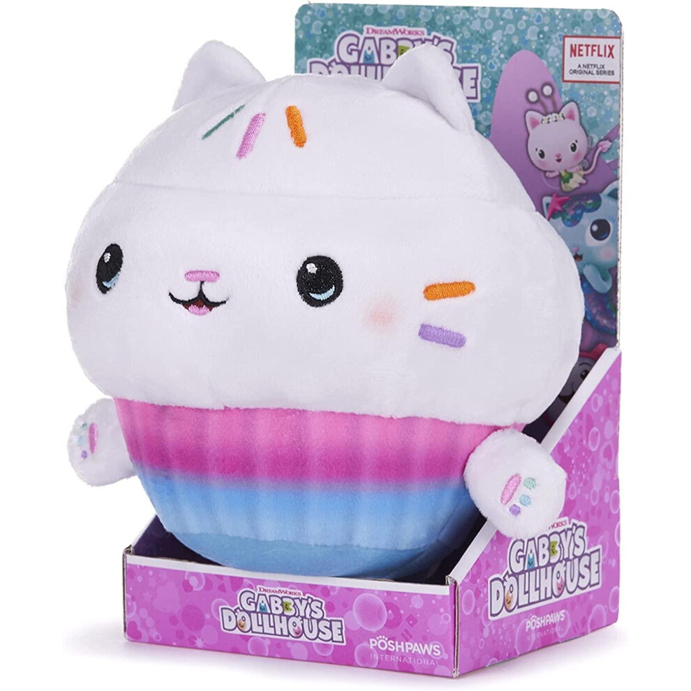 Posh Paws Gabby's Dollhouse 25Cm Cakey Cat Soft Plush Toy - Plush Soft Toy