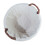 Fireside Round Large Linen Rustic Wicker Wood Storage Log Basket Brown 5