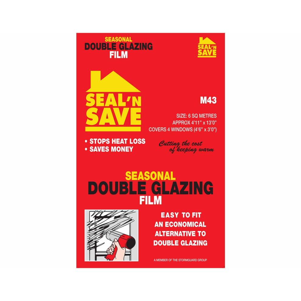 Seasonal Double Glazing Window Insulation Film Shrink Draught Excluder 6 m²