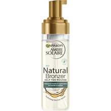 Garnier Ambre Solaire Natural Bronzer Self Tan Mousse 200 ml, Streak Free & Intense Fake Tan In 1 Application, Hydrating Mousse With Coconut Water,