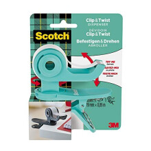 SCOTCH 90103 C&T Tape Dispenser, Grey, 1 Roll, 19 x 9.8 m
