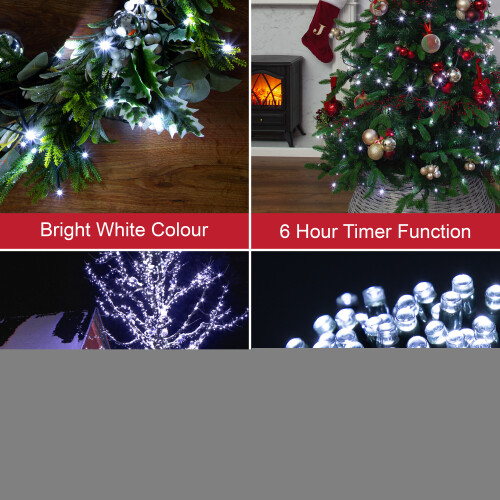 The Christmas Workshop 71489 400 Bright White LED Timer Lights 2