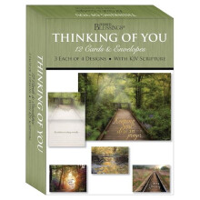 Crown Point Graphics Shared Blessings-Thinking of You Peaceful Paths Card-Boxed - Box of 12